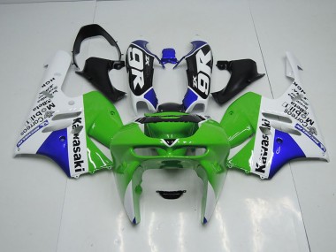 1994-1997 Green White Kawasaki Ninja ZX9R Fairings