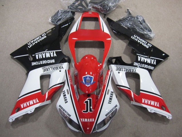 1998-1999 Red White Black 50 Yamaha YZF R1 Fairings