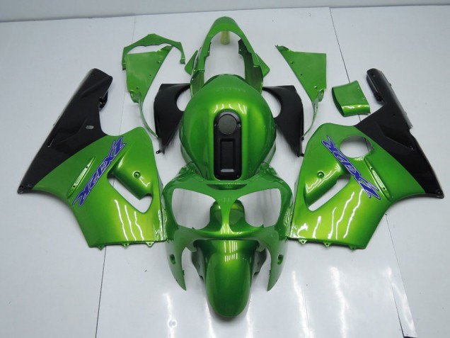 2000-2001 Green and Black Kawasaki Ninja ZX12R Fairings