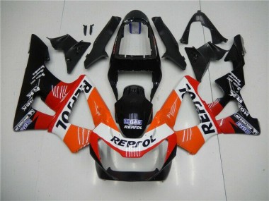 2000-2001 Orange Red Black Honda CBR900RR 929RR Fairings