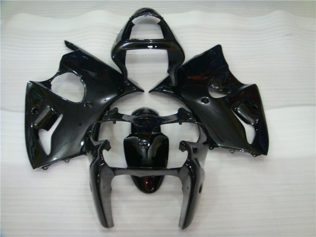 2000-2002 Glossy Black Kawasaki Ninja ZX6R Fairings