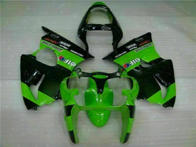 2000-2002 Green Kawasaki Ninja ZX6R Injection Fairing Kit