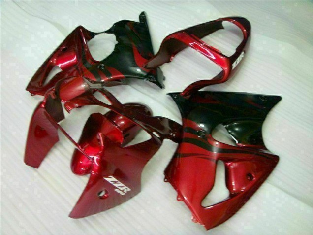 2000-2002 Red Black Kawasaki Ninja ZX6R Fairings