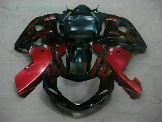 2001-2003 Black Red Suzuki GSXR 600/750 Fairings