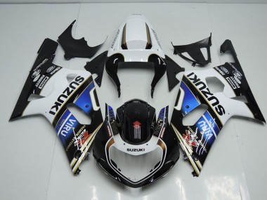 2001-2003 Black White Blue Viru Suzuki GSXR750 Fairings