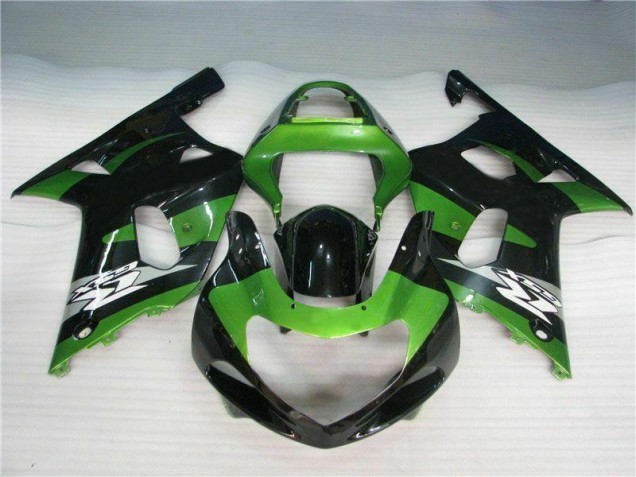 2001-2003 Green Black Suzuki GSXR 600/750 Fairings