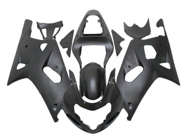 2001-2003 Matte Black Suzuki GSXR 600/750 Fairings