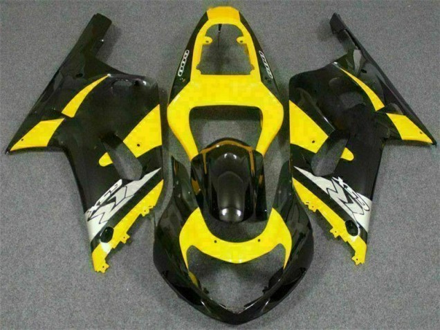 2001-2003 Yellow Black Suzuki GSXR 600/750 Plastics Fairing Kits