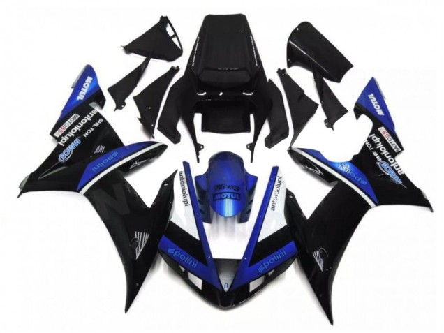 2002-2003 Black Blue Yamaha YZF R1 Fairings