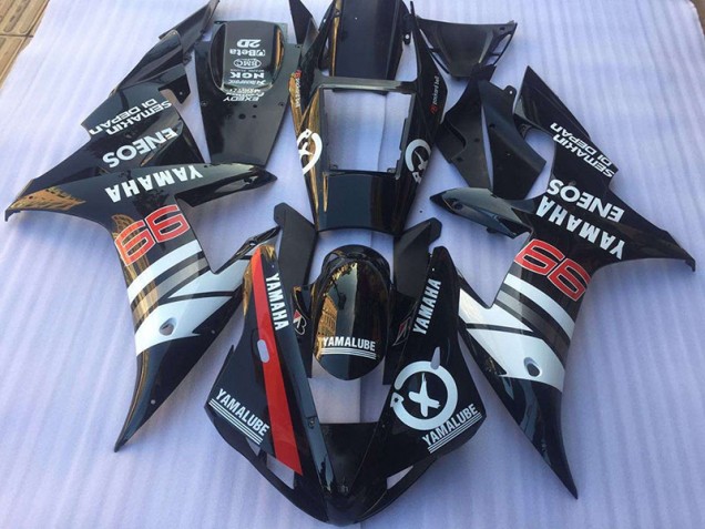 2002-2003 Black White Yamaha YZF R1 Fairings