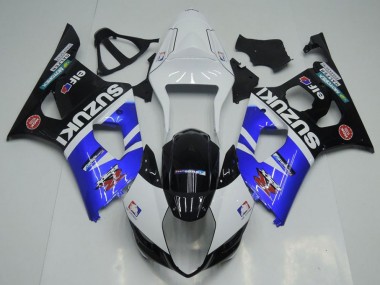 2003-2004 Blue White and Black Suzuki GSXR 1000 Fairings