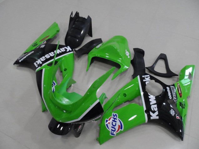 2003-2004 Green Fuchs Kawasaki Ninja ZX6R Fairings