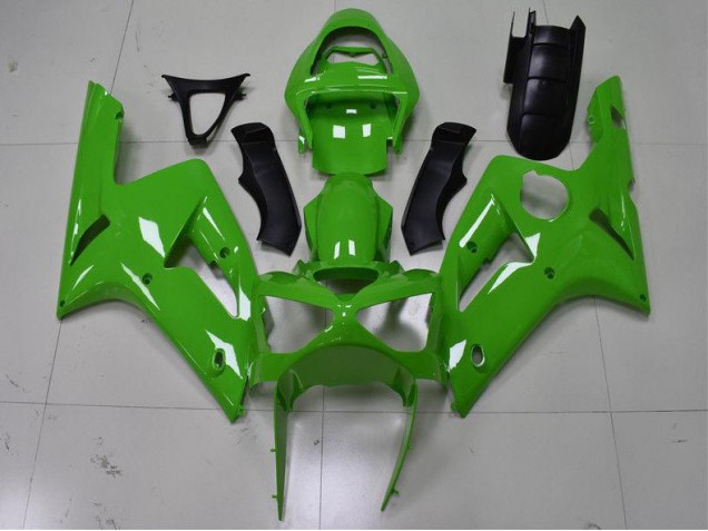 2003-2004 Green Kawasaki Ninja ZX6R Fairings