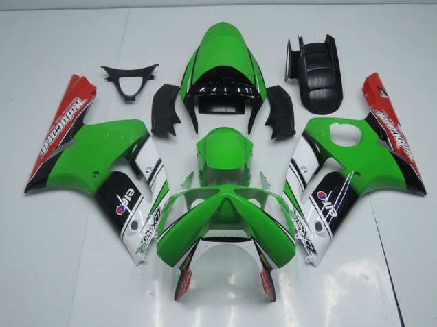 2003-2004 Green Motocard Kawasaki Ninja ZX6R Fairings