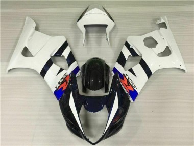 2003-2004 White Black Suzuki GSXR 1000 Fairing Kits & Bodywork