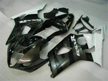 2003-2004 White Black Suzuki GSXR 1000 Fairings