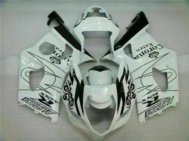 2003-2004 White Suzuki GSXR 1000 Full Fairing Kit