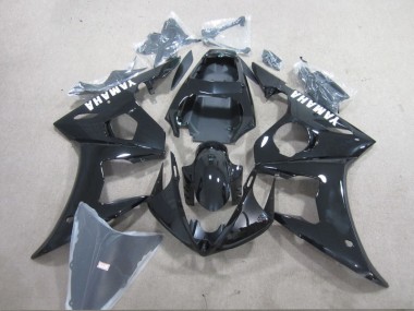 2003-2005 Black White Decal Yamaha YZF R6 Fairings