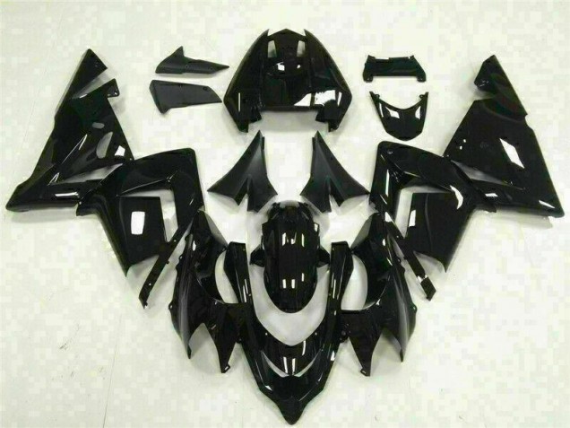 2003-2005 Glossy Black Kawasaki Ninja ZX10R Fairings