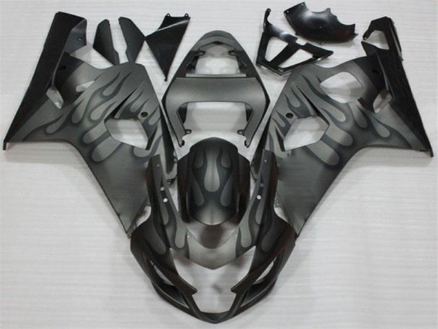 2004-2005 Black Grey Suzuki GSXR 600/750 Fairings