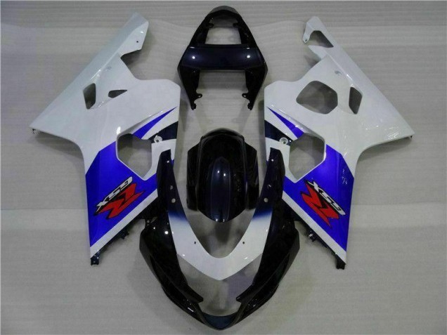 2004-2005 Blue White Suzuki GSXR 600/750 Abs Fairing Kits