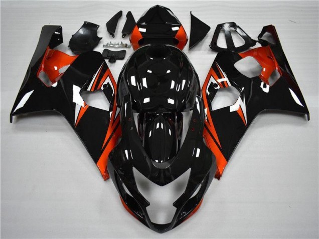 2004-2005 Orange Black Suzuki GSXR 600/750 Fairings