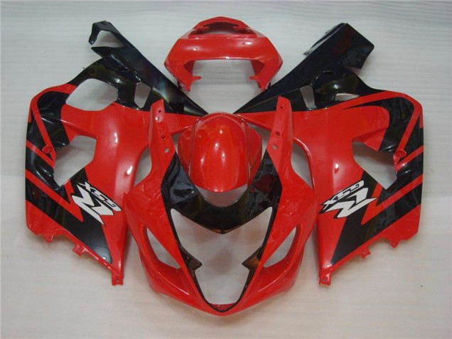 2004-2005 Red Black Suzuki GSXR 600/750 Plastics Fairing Kits