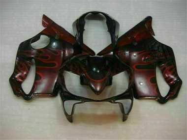 2004-2007 Red Flame Honda CBR600 F4i Fairings