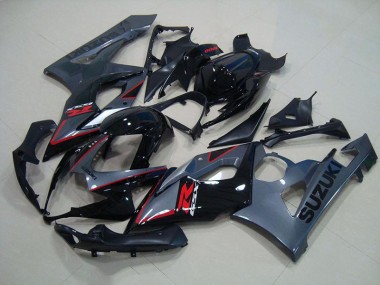 2005-2006 Black Red Decals Suzuki GSXR 1000 Fairings