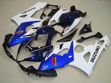 2005-2006 Blue White Black Suzuki GSXR 1000 Fairings