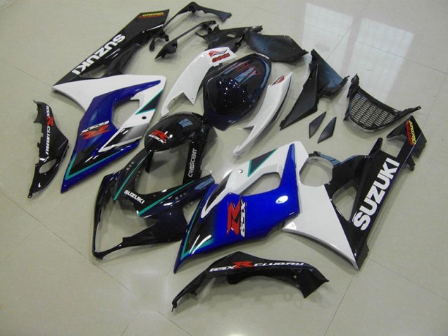 2005-2006 Blue White Suzuki GSXR 1000 Fairings