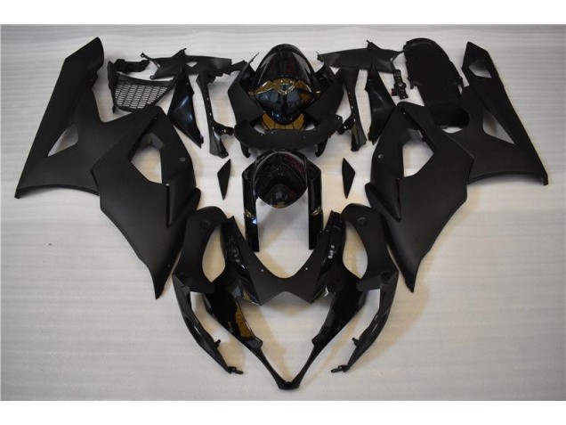 2005-2006 Glossy Matte Black Suzuki GSXR 1000 Fairings