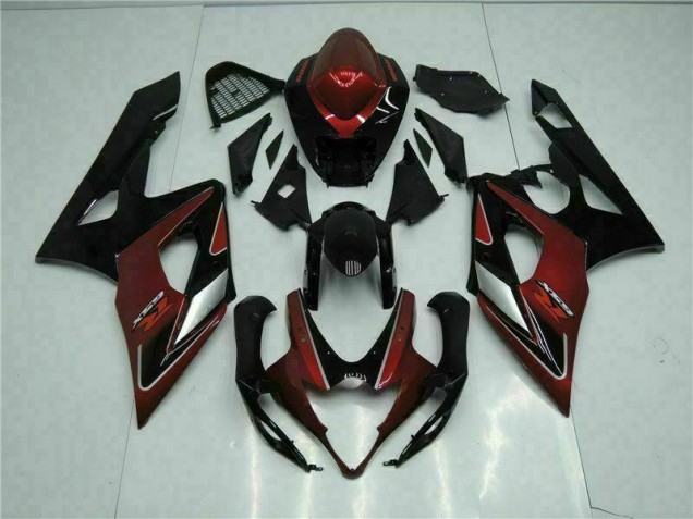 2005-2006 Red Black Suzuki GSXR 1000 Fairings