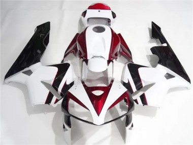 2005-2006 Red White Black Honda CBR600RR Fairings