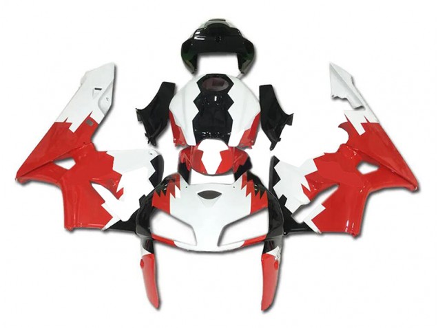 2005-2006 Red White Black Honda CBR600RR Plastics Fairings