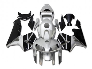 2005-2006 Silver Black Honda CBR600RR Plastics Fairings