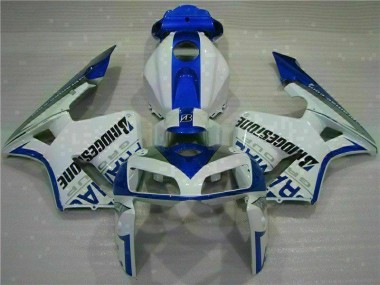 2005-2006 White Blue Honda CBR600RR Fairings