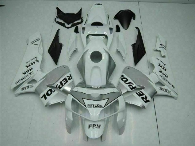 2005-2006 White Honda CBR600RR Abs Fairing Kit