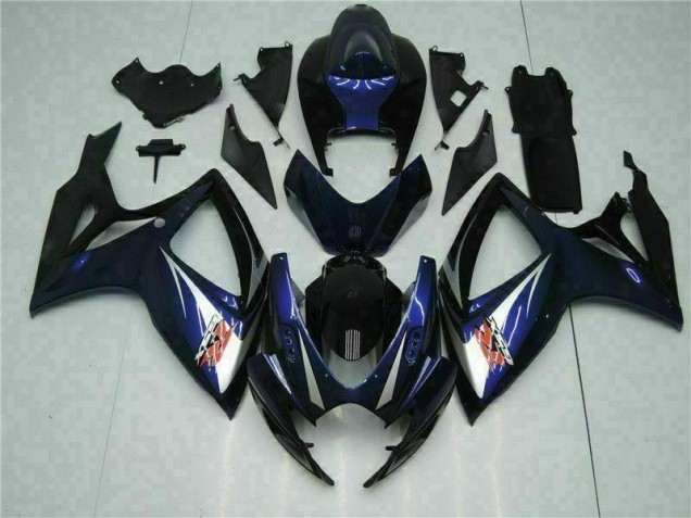 2006-2007 Black Blue Suzuki GSXR 600/750 Fairings