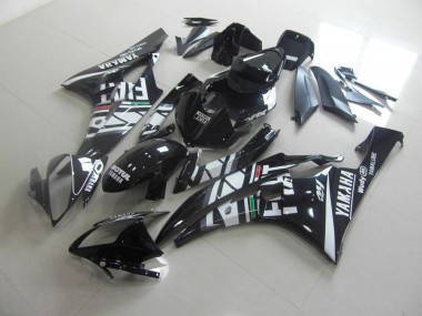 2006-2007 Black Fiat Yamaha YZF R6 Fairings