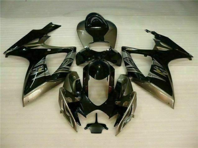 2006-2007 Black Grey Suzuki GSXR 600/750 Fairings