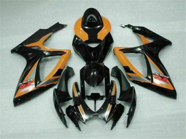 2006-2007 Black Orange Suzuki GSXR 600/750 Fairings