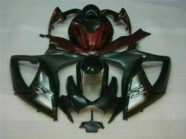 2006-2007 Black Red Suzuki GSXR 600/750 Fairings & Bodywork