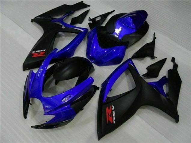 2006-2007 Blue Black Suzuki GSXR 600/750 Abs Fairing Kits