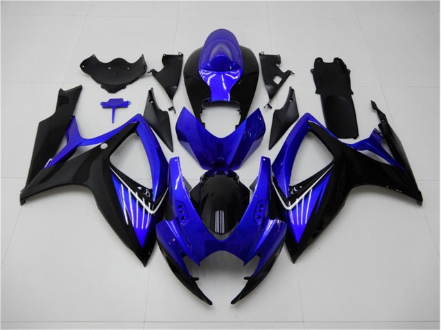 2006-2007 Blue Black Suzuki GSXR 600/750 Plastics Fairing Kits