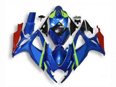 2006-2007 Blue Suzuki GSXR 600/750 Plastics Fairing Kits