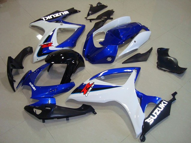 2006-2007 Blue White Black Suzuki GSXR750 Fairings