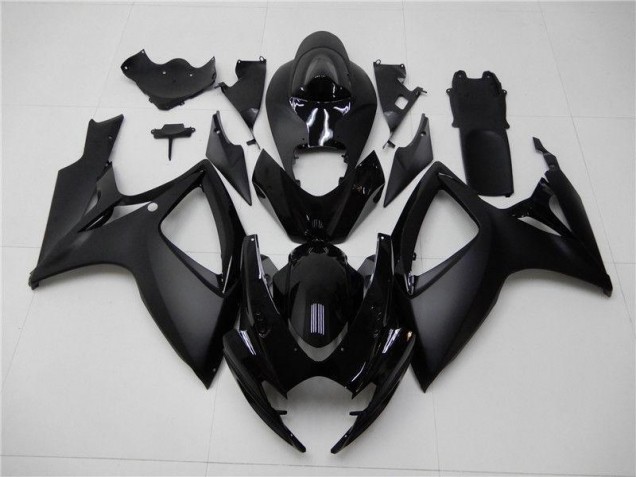 2006-2007 Matte Black Suzuki GSXR 600/750 Fairings