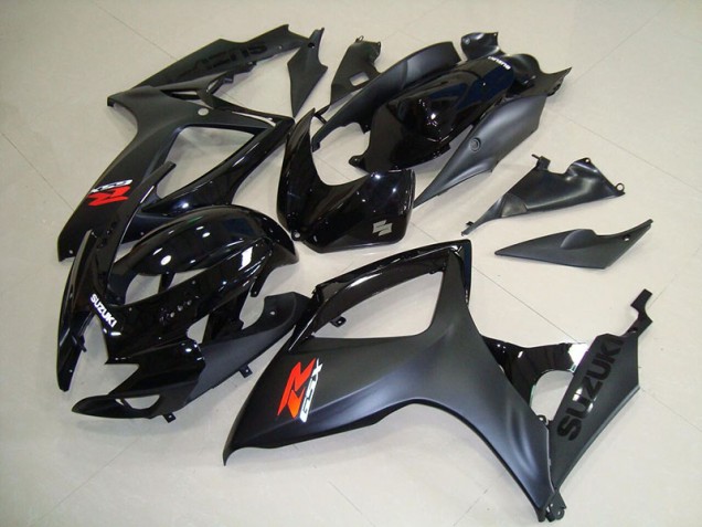 2006-2007 Matte Black Suzuki GSXR750 Fairings