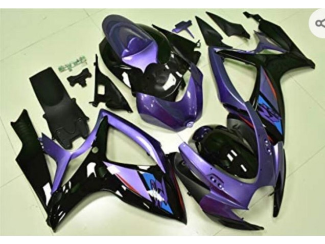 2006-2007 Purple Black Suzuki GSXR 600/750 Fairings